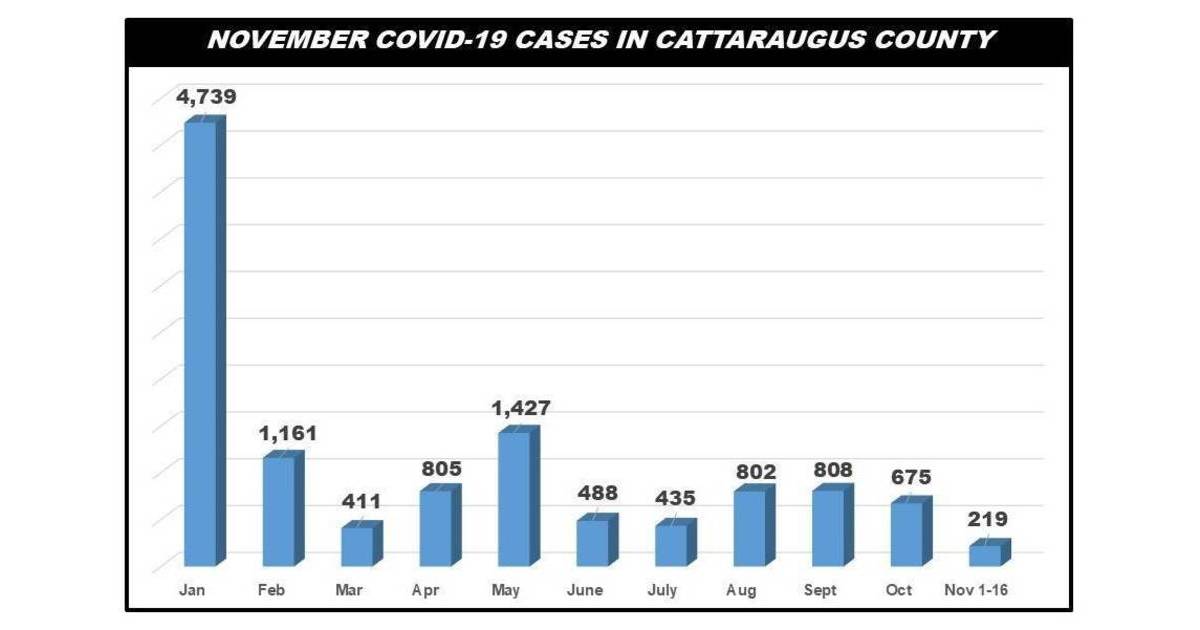 Cattaraugus County Reports 15 New COVID19 Cases Nov. 16 Greater