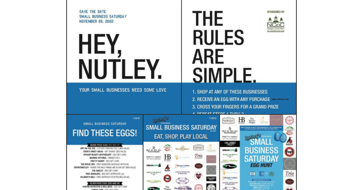 Nutley's Small Business Saturday Blue Egg Hunt Is Just Hours Away