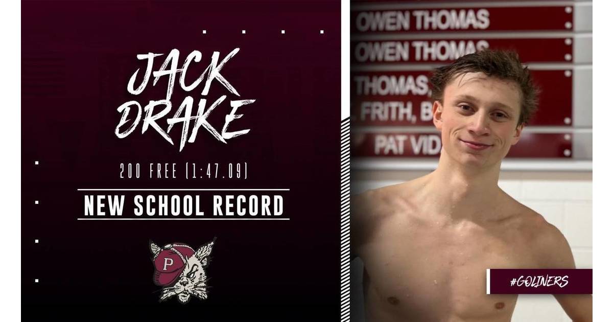Drake Breaks Phillipsburg High School Swimming Record Phillipsburg