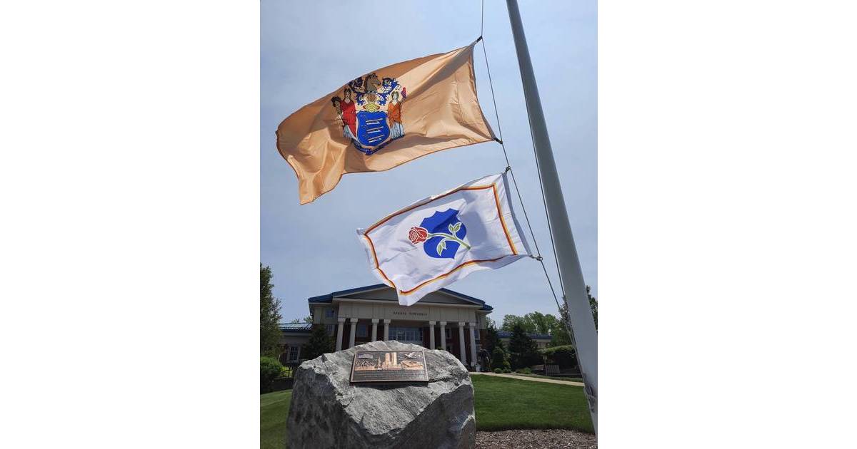 Sparta Township Raises First Commemorative Flags at Town Hall for
