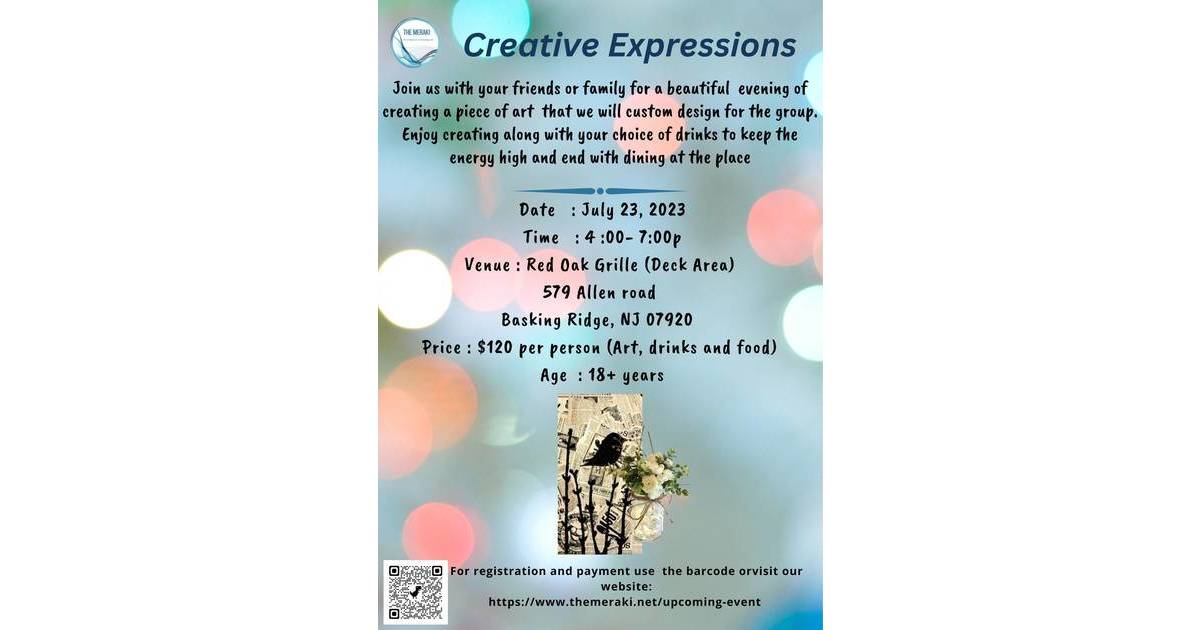 Unleash Your Creativity at The Meraki's Artful Affair | Basking Ridge