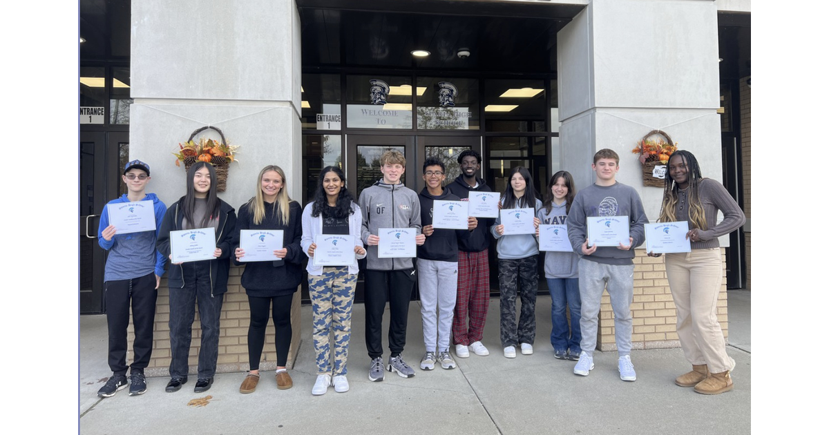 Sparta High School Announces October 2023 Students of the Month
