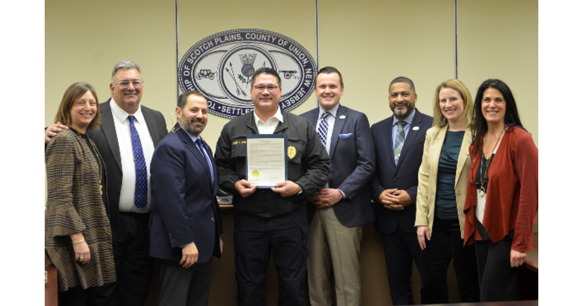 Scotch Plains Mayor Swears in New Firefighters and Captains, Township