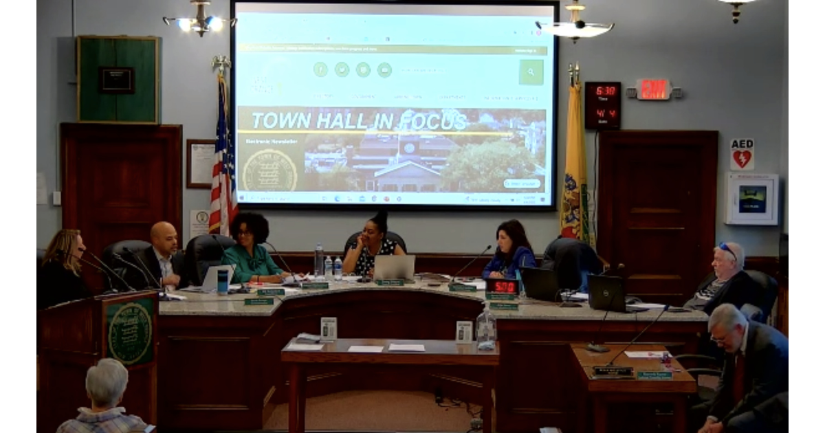 West Orange’s Former Public Advocate Speaks at Town Council Meeting