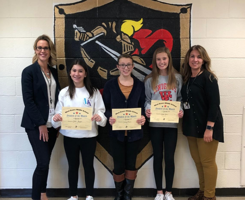 West Essex Middle School Names November 2019 Students of the Month