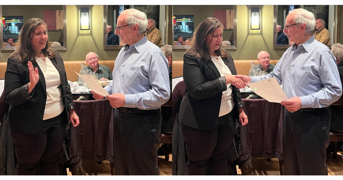 Livingston UNICO Installs Newest Chapter Member and Honors Former