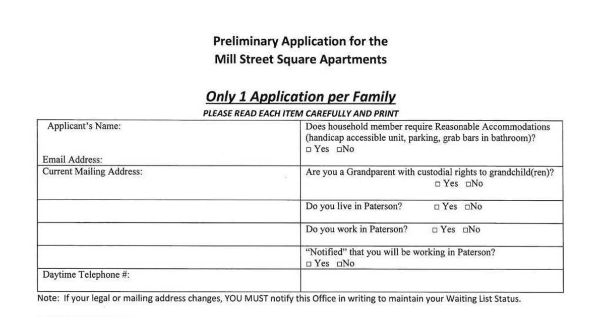 Paterson Housing Authority Opens Applications for Grandparents Housing