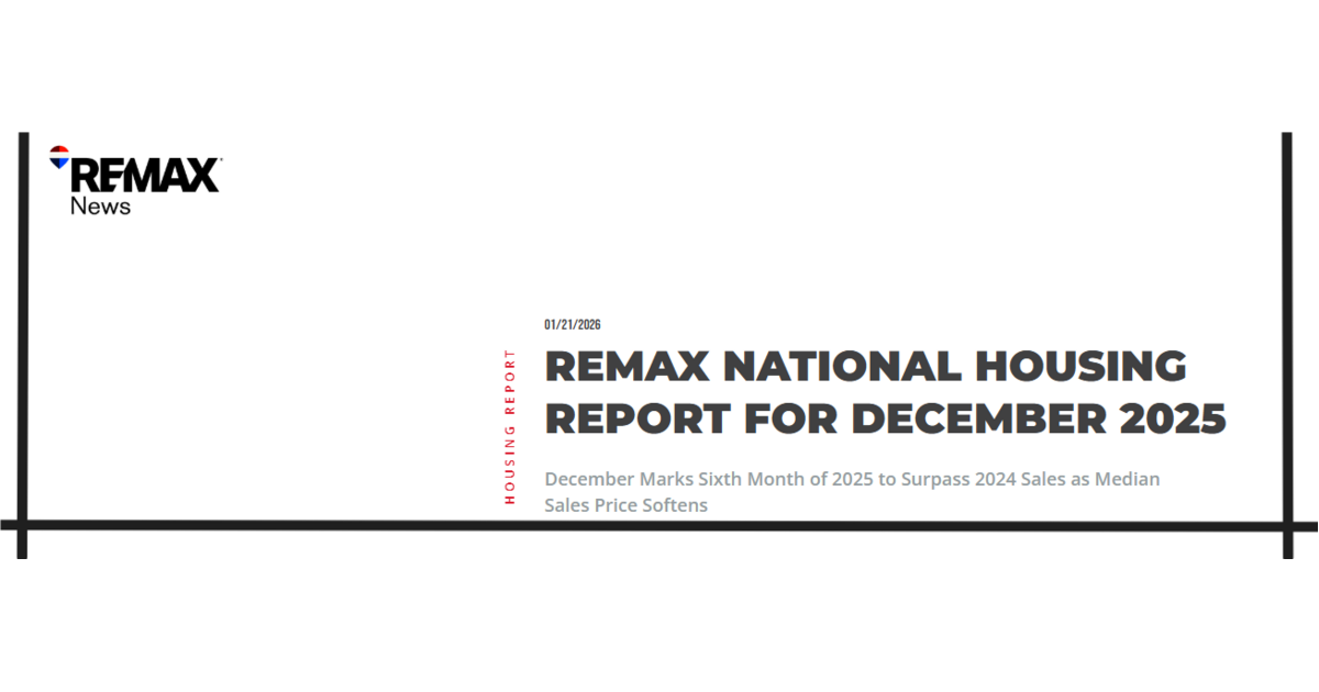 REMAX NATIONAL HOUSING REPORT FOR DECEMBER 2025 | Montville, NJ News ...