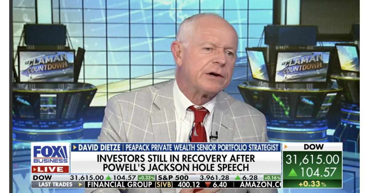 WATCH Peapack Private Wealth's Dietze Sees Opportunities While Staying