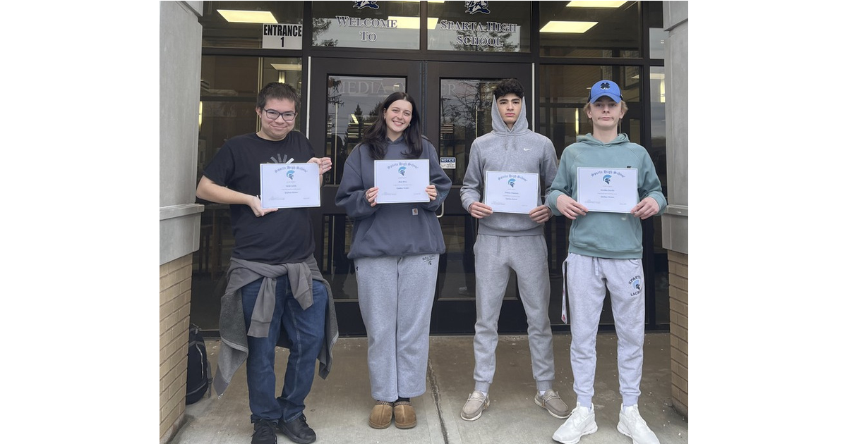 Sparta High School Announces December 2023 and January 2024 Kindness