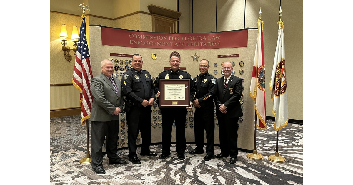 Coral Springs Police Department Receives “Excelsior” CFA Status Coral