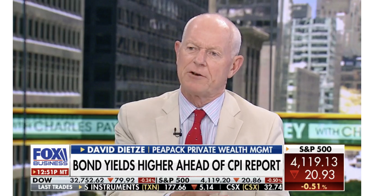 WATCH Peapack Private Wealth Management's Dietze Talks August