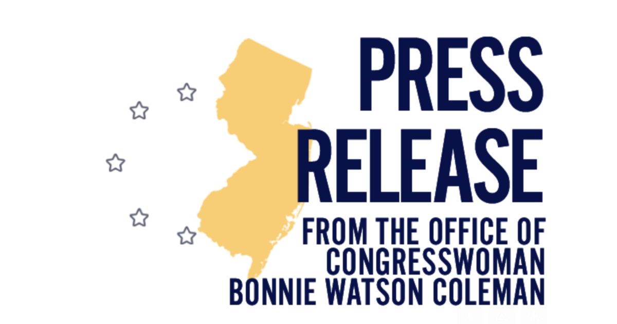 Rep. Watson Coleman Introduces Working Class Tax Cut Bill