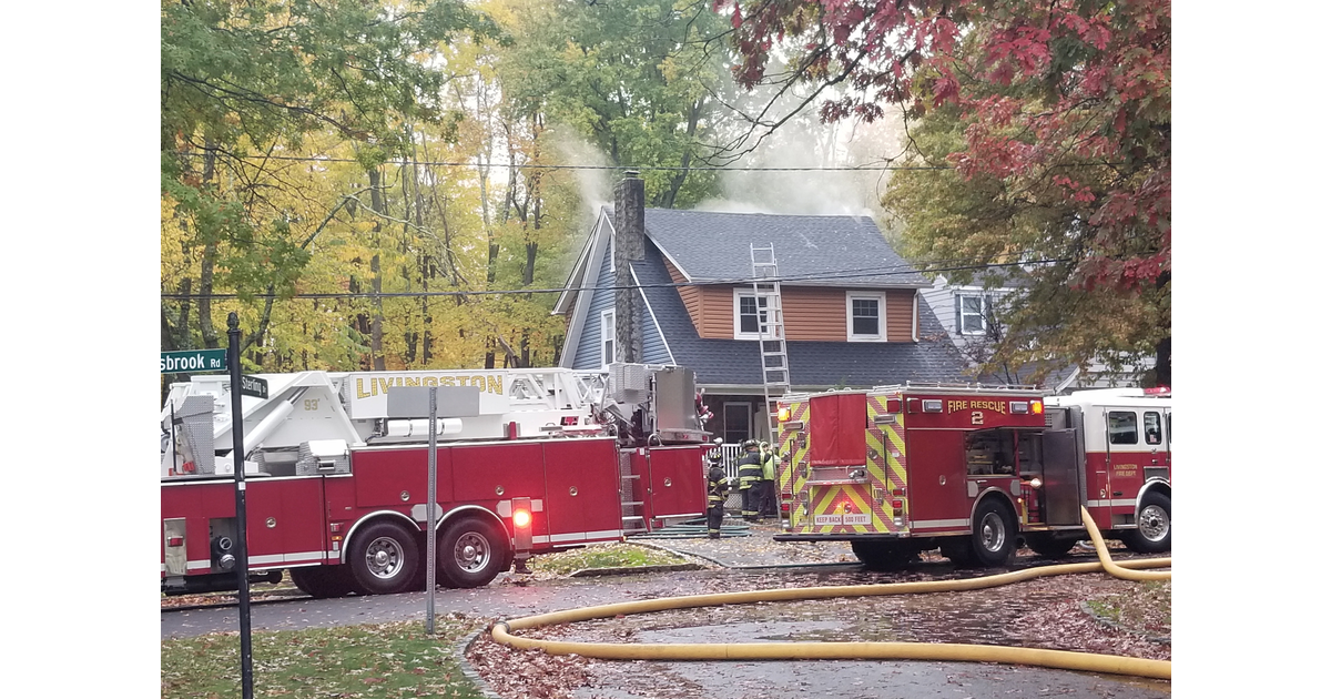 Livingston Child Safely Rescued from Basement During House Fire on Sterling Drive Livingston