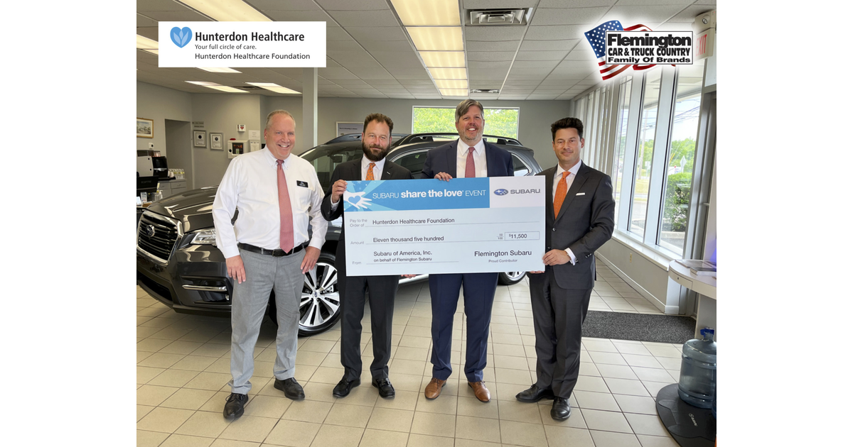 Flemington Subaru Partners with Hunterdon Healthcare in Annual “Subaru