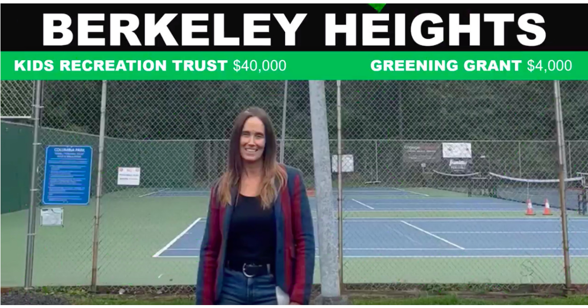 Berkeley Heights Receives 40,000 Union County Kid's Recreation Trust