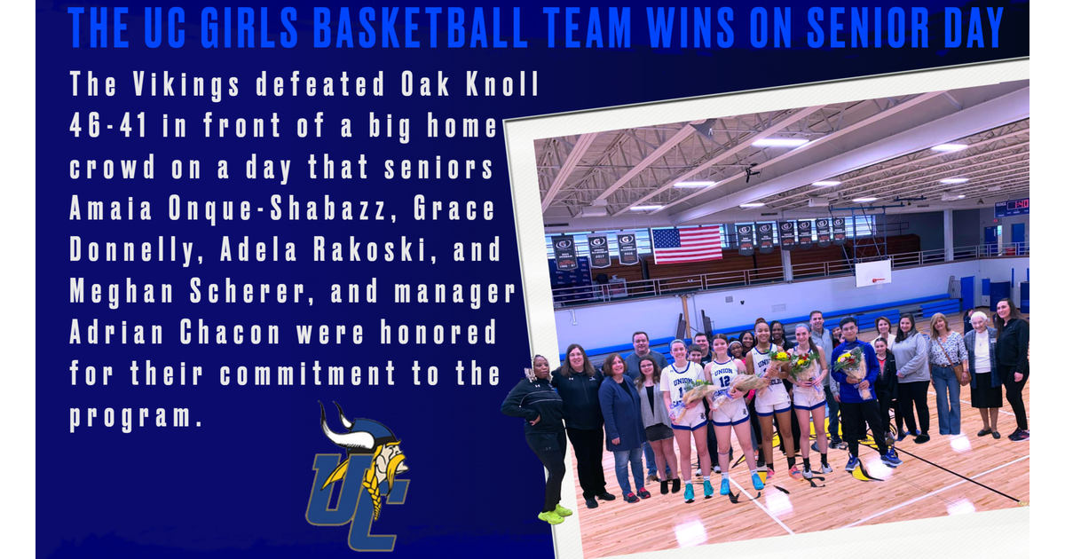 The Union Catholic Girls Basketball Team Wins On Senior Day | North