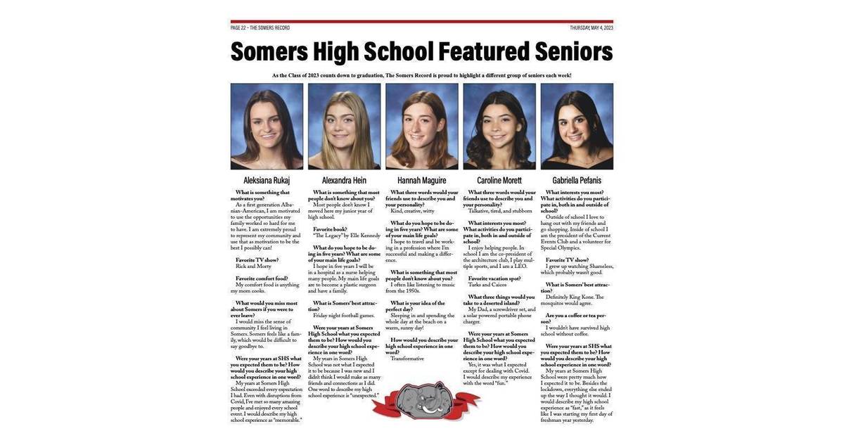 Somers High School Featured Seniors Somers, NY News TAPinto