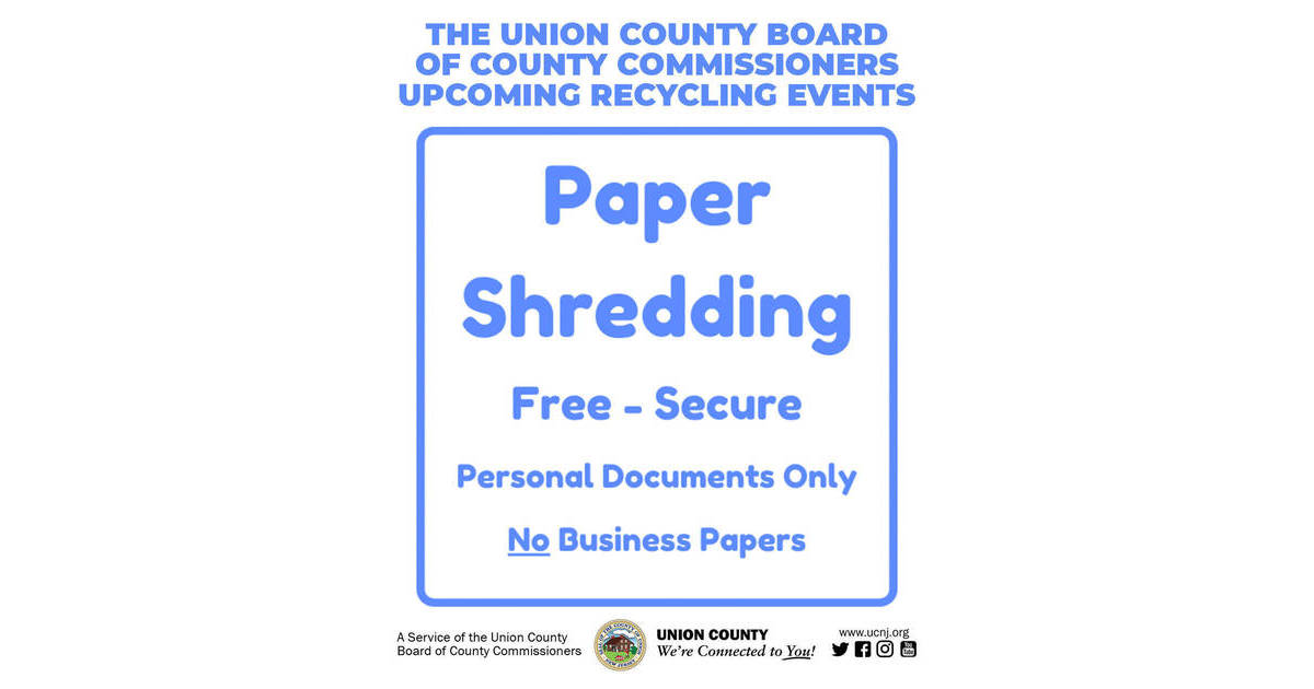 Shred and Recycle Your Personal Documents Free of Charge, This October