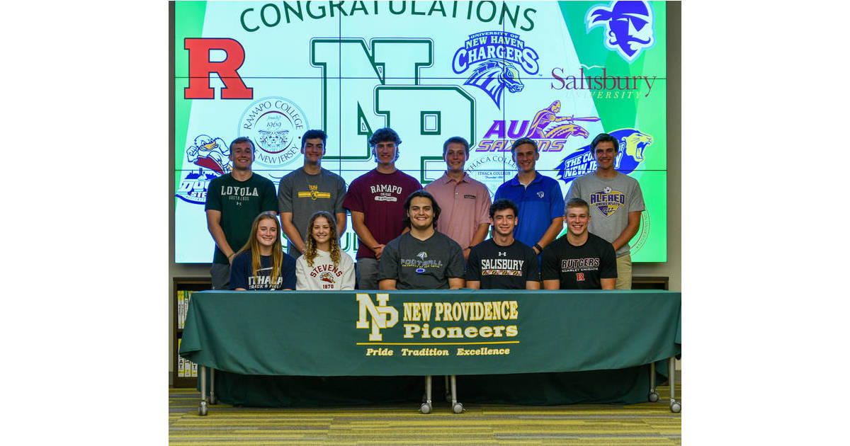 New Providence H.S. Celebrates StudentAthletes Signing College