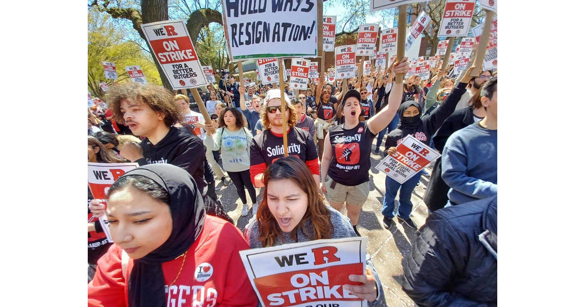 Rutgers Faculty Take to Picket Lines in University's FirstEver Strike New Brunswick, NJ News