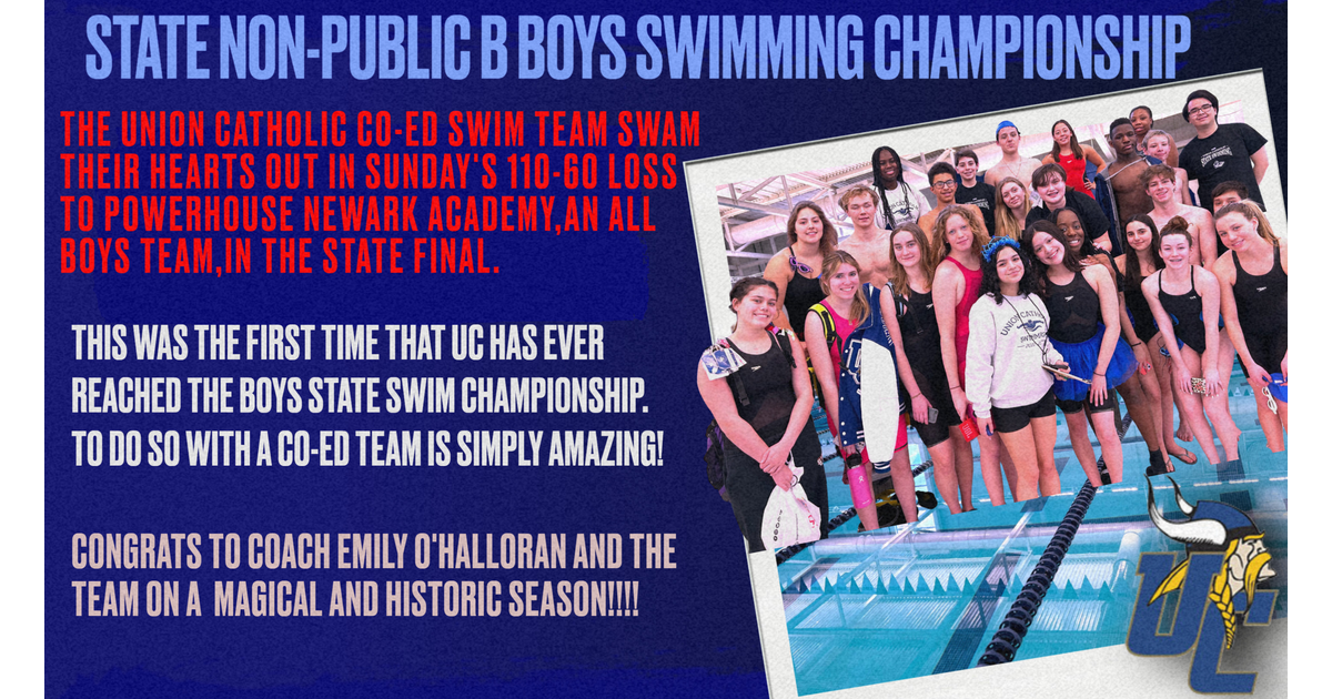 Union Catholic's Historic Swim Season Will Always Be Remembered For Its