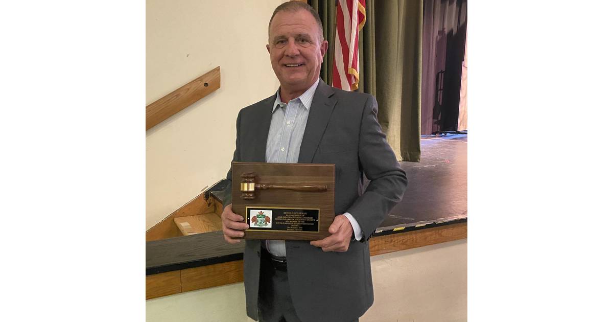 Outgoing South Plainfield BOE Member Doug Chapman Honored South