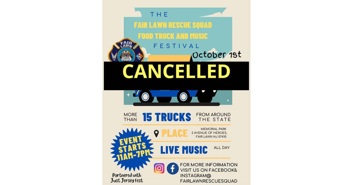 Fair Lawn Rescue Squad Festival Canceled Due to Rain Forecast Fair