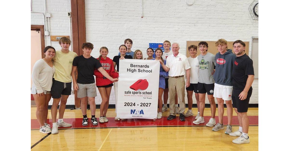 Bernards High School Receives National Athletic Trainers’ Association