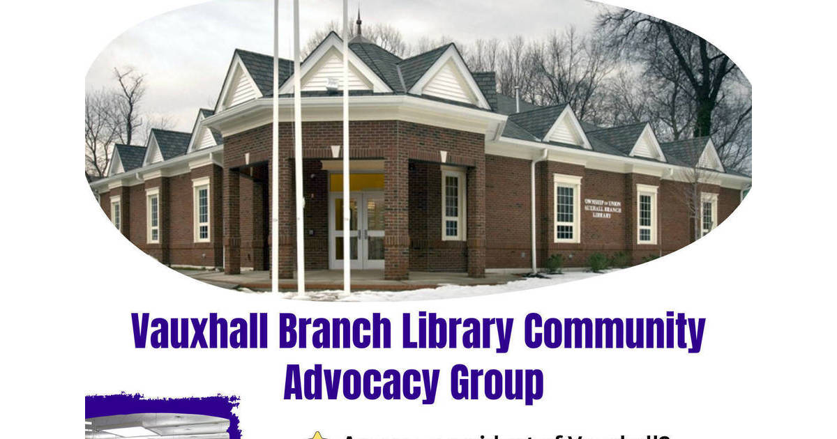 Seeking Members for New Vauxhall Branch Library Community Advocacy