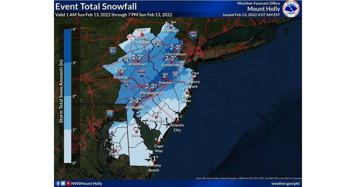 Belmar/Lake Como Weather Alert Wintry Mix in Today's Forecast Belmar