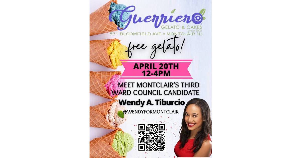 Meet Wendy for Montclair! Ice Cream Social TAPinto TAPinto