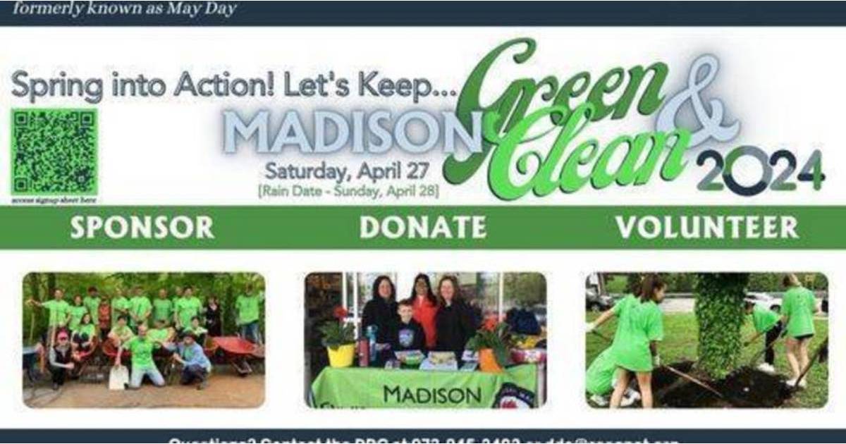 Madison to Host Green and Clean Day on Saturday April 27 | Madison, NJ ...