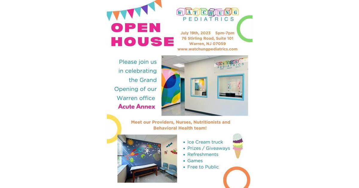 Open House Watchung Pediatrics Basking Ridge, NJ News TAPinto TAPinto