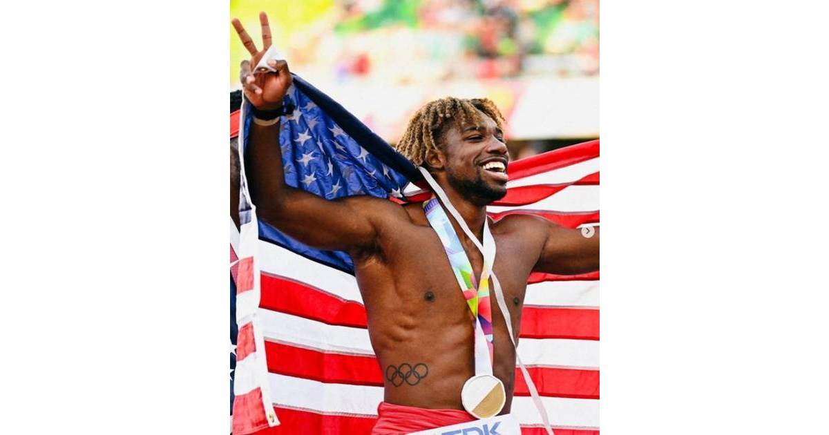 Noah Lyles Breaks American Record in 200-Meter Race at Track and Field ...