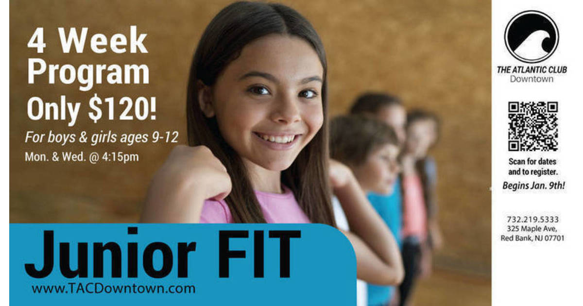 Registration Now Open Junior Fit Program at The Atlantic Club