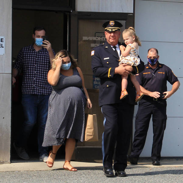 Police Chief Richard McAuliffe Saluted with a "Clap Out" on His