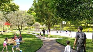 Carousel image 7d45625e559f4b28f6b4 07 26comm charles williams park new sport courts v2