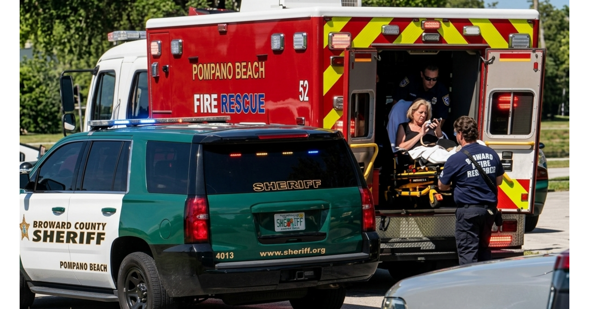 Woman Rescued from Pompano Beach Canal by BSO Deputies, Off-Duty ...