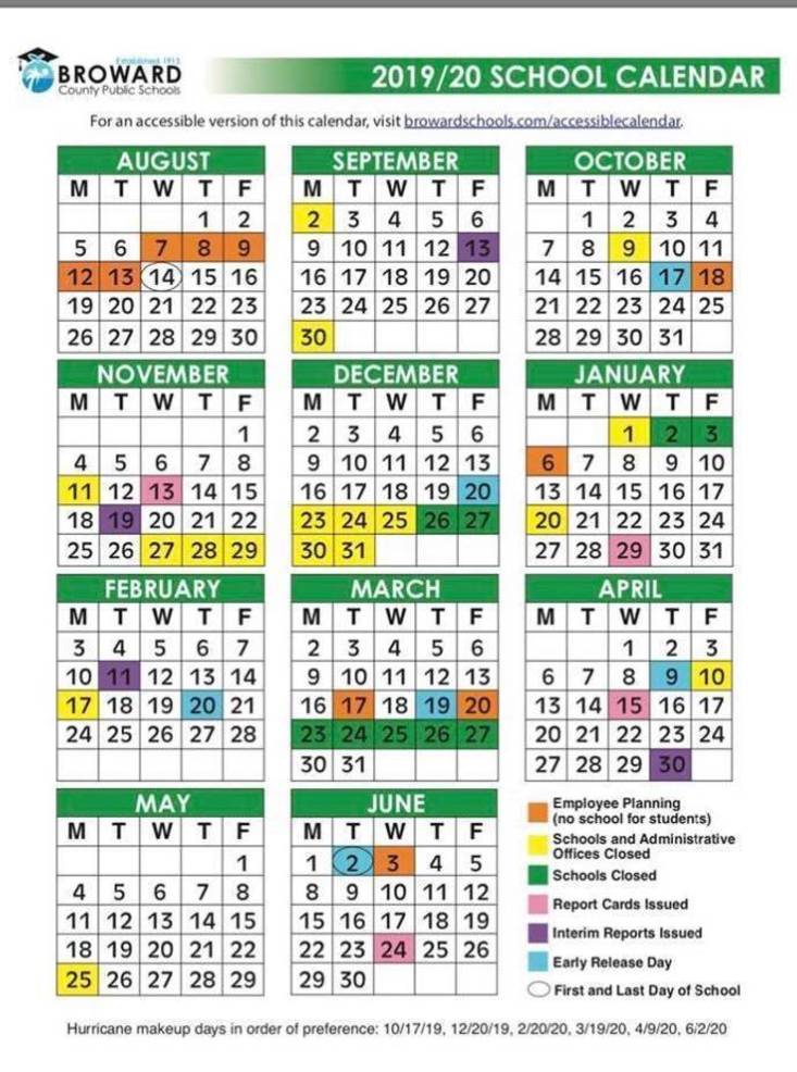 Parkland School Calendar | TAPinto