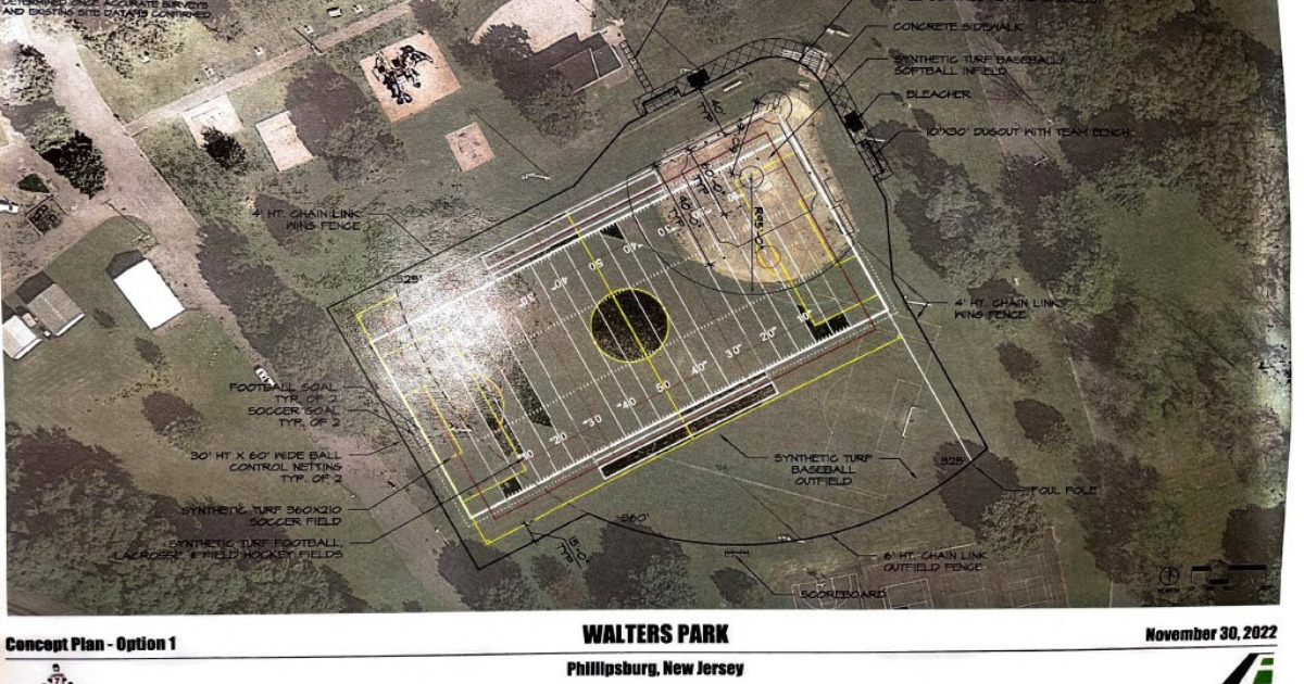 Phillipsburg Cal Ripken Sr. Youth Field hits the 50 yard line…and looks ...