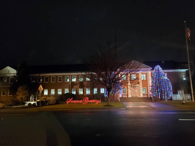 Fair Lawn Lights Municipal Building With Much Fanfare TAPinto