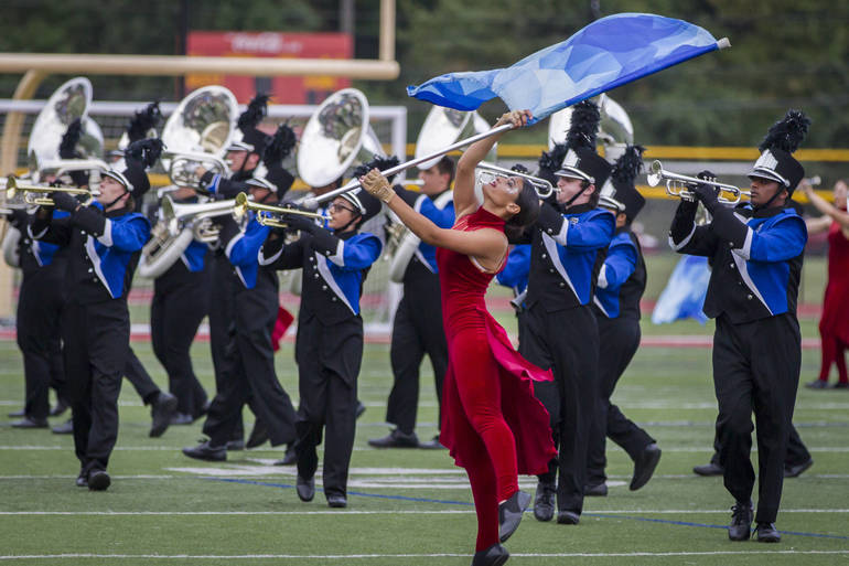 Scotch Plains Fanwood High School Marching Band took first place in Edison competition on Saturday.