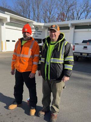 Carousel image 36bd2351ed243e081334 2025 02 20 michael armellino and joseph koisa of hazlet dpw