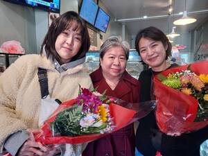 Carousel image 6f536db476c0667481bd 2026 cafe hasbrouck heights outgoing owner jamie park mimi hui and new owner soo jung