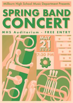 Carousel image fac8e88c9aa356a45f17 2025 spring band concert poster