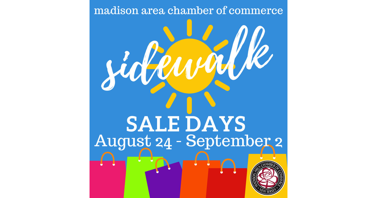 Madison's Sidewalk Sale Will Take Place August 24 September 2