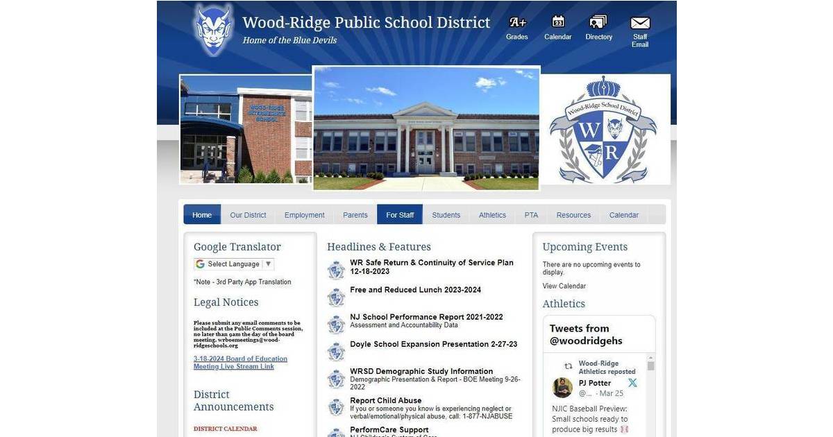 WoodRidge BOE Approves the Development of a New District site and