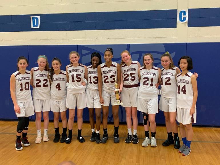 Frelinghuysen Middle School Girls Basketball Team Crowned Champions