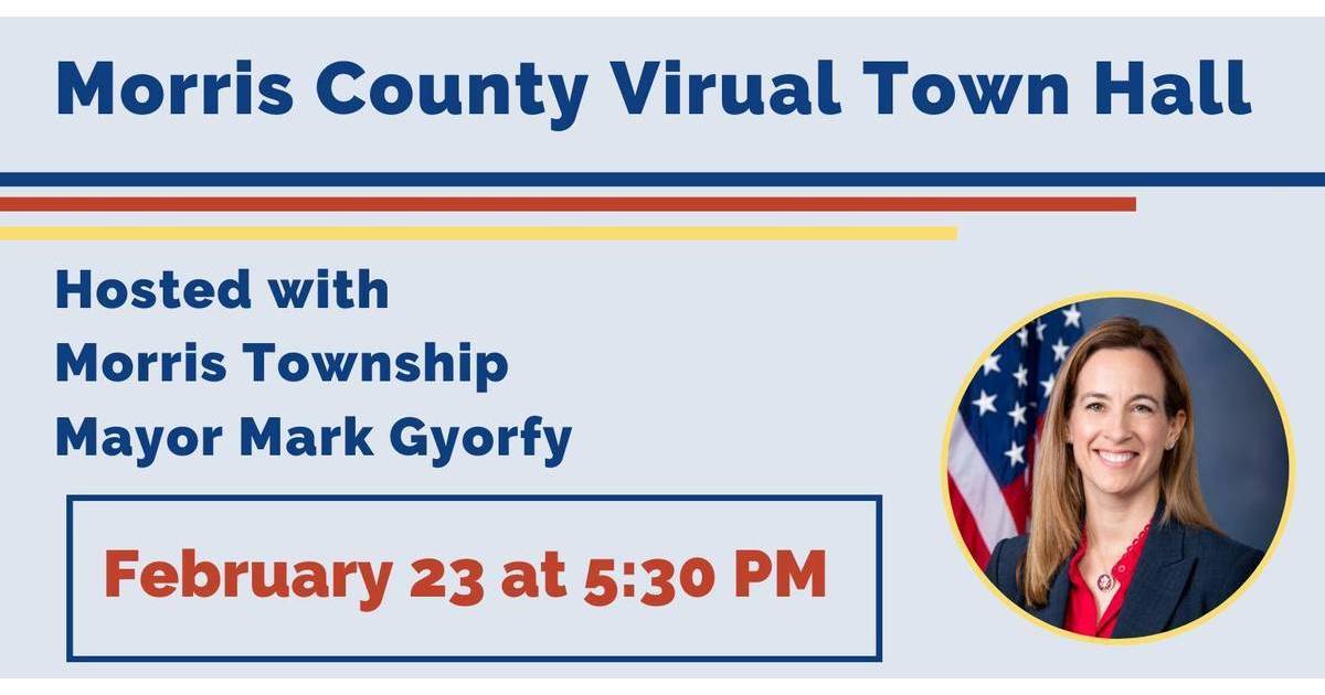 Rep. Sherrill to Host Virtual Town Hall, Feb. 23 Morristown, NJ News